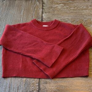 Cropped J. Crew cashmere sweater